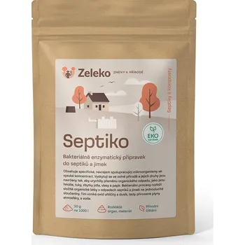 Čistič septiku a jímky Zeleko SEPTIKO - bakterie do septiků a jímek 500 g