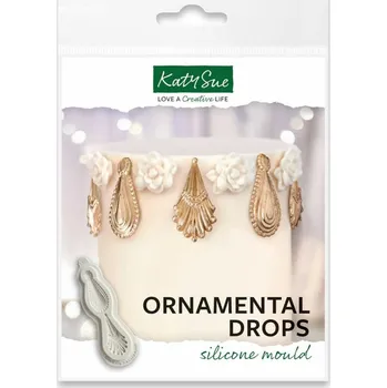 Nádoba na pečení Silikonová forma na marcipán Ornamentální kapky