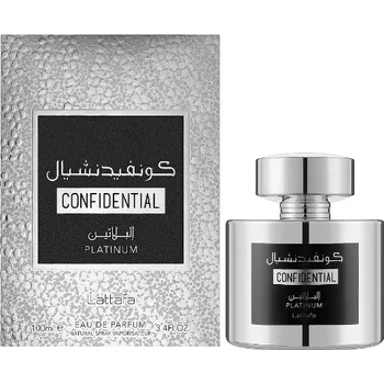 Parfém Chanel Lattafa Confidental Platinum, Parfumovaná voda 100ml (Alternatíva parfému Chanel Allure Homme Sport) Pre mužov Toaletní voda
