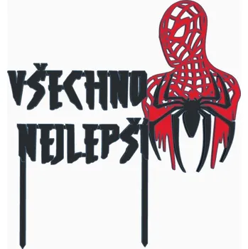 Spiderman - dortový zápich