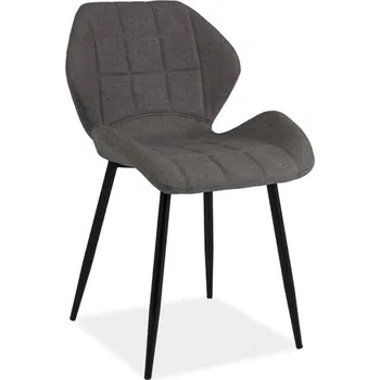 Jídelní židle Jídelní čalouněná židle DABAR, šedá/černá + vyzvednutí ZDARMA