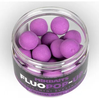 Boilies Mikbaits plovoucí fluo boilie 150ml / 18mm Příchuť: Broskev-Black Pepper