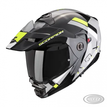 Motodoplněk Scorpion ADX-2 Enduro helma šedá černá fluo žlutá