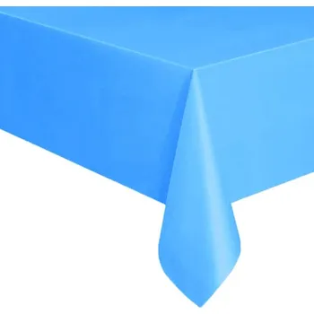 Jednorázový ubrus Jednorázový plastový jednobarevný ubrus 137 x 274 cm (matný) Barva: modrá B