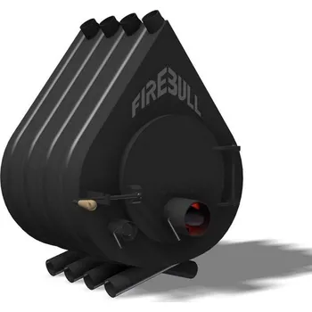 Krbová kamna Teplovzdušná kamna Firebull S8 ,15kW/300m3 - Pravé