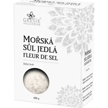 Cukr Valdemar Grešík Sůl Mořská jedlá Fleur de sel