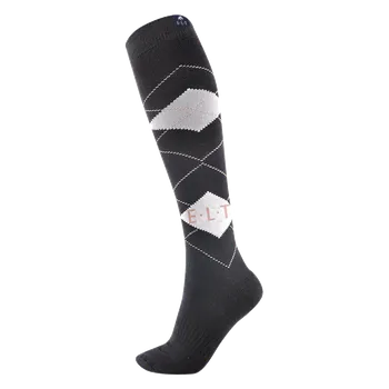 Jezdecké oblečení Waldhausen Jezdecké podkolenky ELT Karo, černo-bílé Barva: Bílá, Velikost: 43 - 45