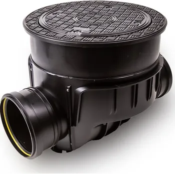 revizní šachta Šachtové dno se zpětnou klapkou a poklopem, instalace do podlahy, DN160