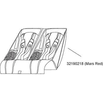 Sedátko Mars Red Thule 32190218