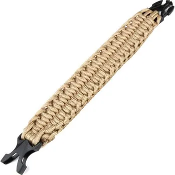 Lany 101. INC Náramek paracord dvojitý 23cm coyote Velikost: 23 cm
