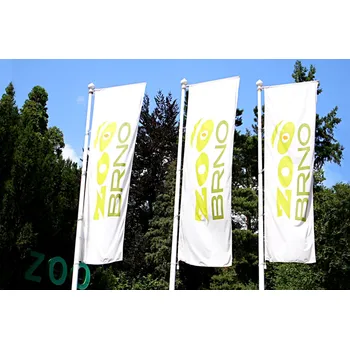 Vlajka Sklolaminátový vlajkový stožár dvojdílný, s otočným ramenem Alerion