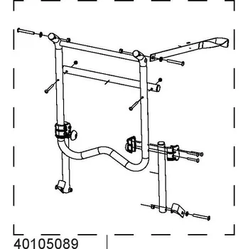 vozík za kolo Zadní rám pro Corsaire 1 40105089