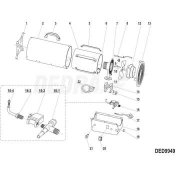 SOKER RK-1 přepínač červený DEDRA XDED9949.20