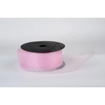 Stuha Stuha Organza 4 cm x 10 m - růžová