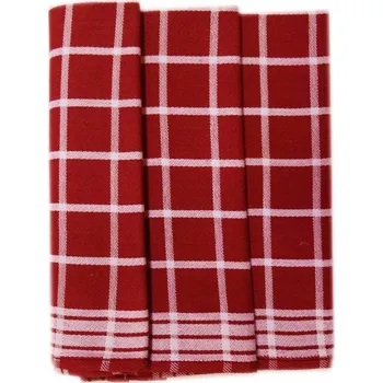 Utěrka Polášek Holešov Utěrky Egypt č.4 Červená 100% bavlna 50x70