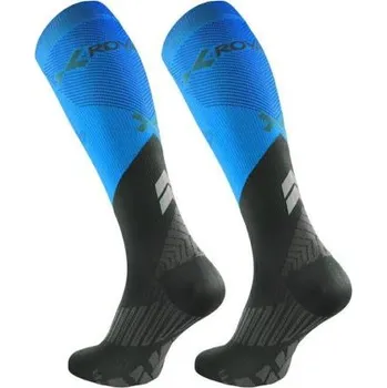 Pánské ponožky ROYAL BAY Energy kompresní podkolenky modrá + šedá 5577 - velikost 45-47/C2