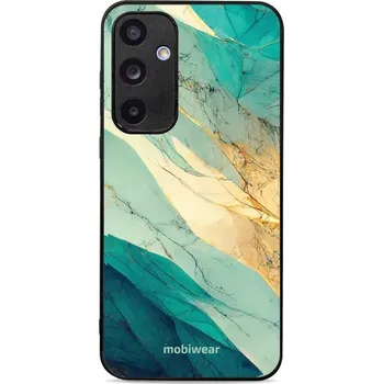 Pouzdro na mobilní telefon Lesklý kryt Mobiwear Glossy - Samsung Galaxy A35 5G - G024G - Zlatavý a zelenkavý mramor (Prémiové lesklé pouzdro, obal, kryt Mobiwear Glossy na mobil Samsung Galaxy A35 5G - G024G - Zlatavý a zelenkavý mramor, materiál Plast + TPU silikon - krytí po všec