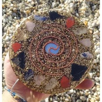 Podtácek Velký orgonit podtácek s kameny