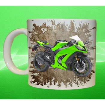 hrnek Kawasaki Ninja Zx10r IV 75ml (hrneček s motorkou)