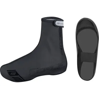 Cyklistické návleky návleky treter FORCE PU DRY, černé XL