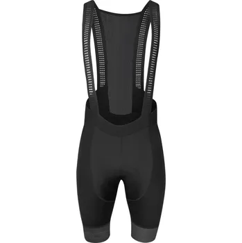 Cyklistické kalhoty FORCE kraťasy F FASHION,se šráky a vložkou,črn-šedé 3XL