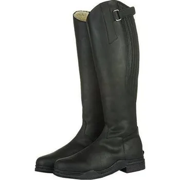 Dámská zimní obuv HKM Boty jezdecké County Arctic HKM, širší lýtko, zimní, dámské, černé 38