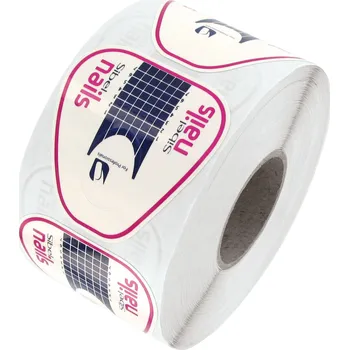 Jednorázové samolepicí šablony na prodloužení gelových a akrylových nehtů Sibel Nail Forms - 500 ks (6101060) + dárek zdarma