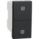 ovládač žaluziový tlačítkový 10A, 1M, Antracit Unica NU310754SC