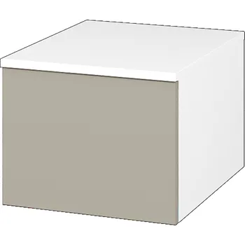 Koupelnový nábytek Dřevojas Nízká skříňka DOS SNZ1 40 - N01 Bílá lesk / Bez úchytky T31 / M05 Béžová mat