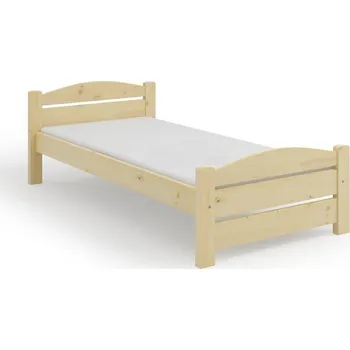 Postel Smrková dřevěná jednolůžková postel Kinga maršal smrk odstíny: surové provedení