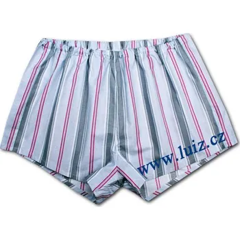 LUIZ Pánské plátěné trenýrky KLASIK 16 - Šedá Velikost: 44