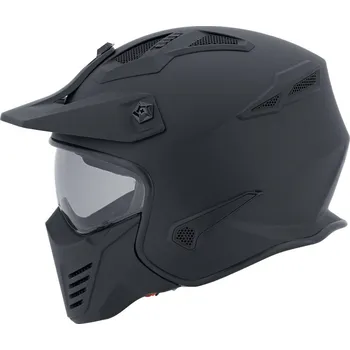 Helma na motorku MTR Přilba na motorku Battle-X černá matná XS