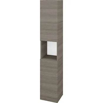 Koupelnový nábytek Dřevojas Vysoká skříň DOS SVD2O 35 - D03 Cafe / Bez úchytky T31 / D03 Cafe / Levé