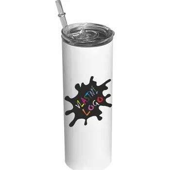 Termohrnek ON-DESIGN Nerezový termo pohárek s brčkem Barva: bílá