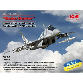 Plastikový model 1:72 MiG-29 "9-13" Radar Hunter w/ HARM Missiles