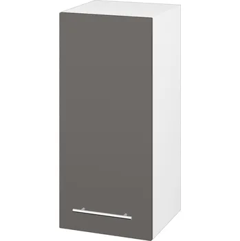 Koupelnový nábytek Dřevojas Horní skříňka SYD 35 - N01 Bílá lesk / Úchytka T02 / N06 Lava / Pravé