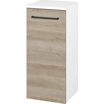 Koupelnový nábytek Dřevojas Nízká skříňka DOS SND 35 - N01 Bílá lesk / Úchytka T06 / D17 Colorado / Levé