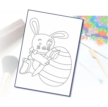 Radost v písku Šablona na pískování malované vajíčko Varianta: A4 (210 × 297 mm)