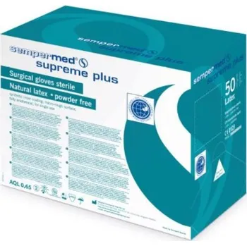 Vyšetřovací rukavice Sempermed® Supreme Plus rukavice sterilní bez pudru, 50 párů varianta: vel. 9 - bal. 50 párů