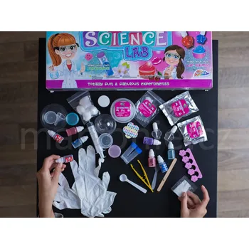 Dětská vědecká sada Velká Vědecká laboratoř 4v1 - výroba kosmetiky