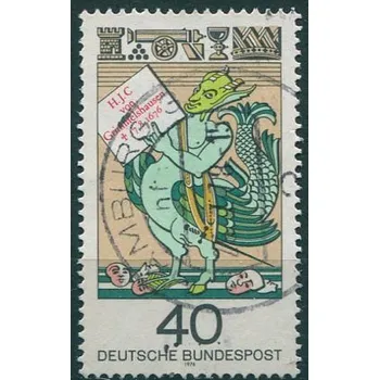 Poštovní známka (1976) MiNr. 902 - O - Německo - Hanse Jacoba Christoffela von Grimmelshausen (1)