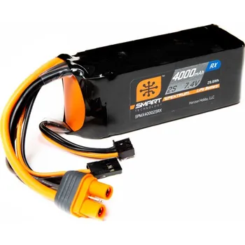 RC model letadla Spektrum Smart LiPo 7.4V 4000mAh Rx IC3