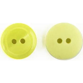 Knoflík GOM77, Knoflík, 12mm, citronový, lesklý, 1ks