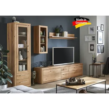 Obývací stěna Obývací stěna Berlin - Divoký dub masiv BERLIN-SET3