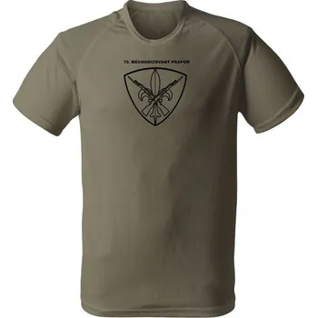 Funkční tričko 72. mechanizovaný prapor - olivová