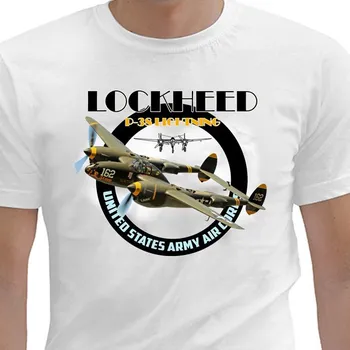 Pánské oblečení STRIKER Tričko Lockheed P-38 Lightning Barva: Bílá, Velikost: XXL
