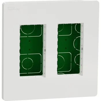 vypínač jednotka centrální 2x4 modulů zapuštěná, Bílá Unica System+ NU172418