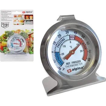 Kuchyňský teploměr Alpina Analogový teploměr pro chladničku