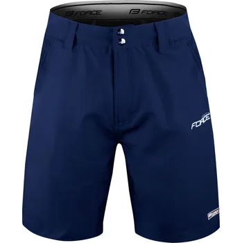 Cyklistické oblečení FORCE kraťasy F BLADE MTB s vložkou, tmavě modré XXL
