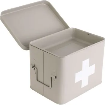 Elektroinstalační krabice Plechová krabice Lékárnička M, šedá
